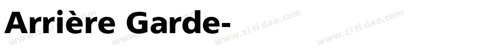 Arrière Garde字体转换